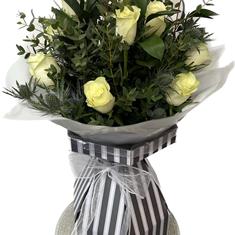 Dozen Long Stemmed White Roses