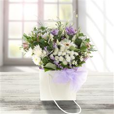White &amp; Lilac Bouquet