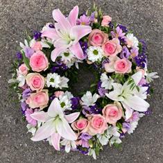 pretty in pink wreath