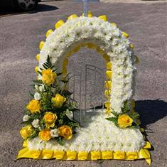 Gates of heaven in yellow