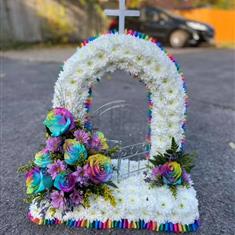 Rainbow rose gates of heaven 