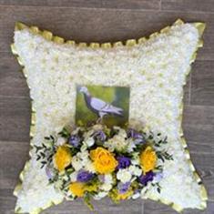 Cushion with picture in middle