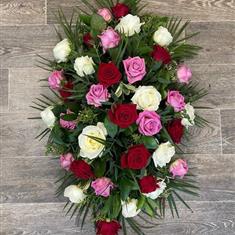 Mixed Rose Casket spray