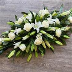 White Casket spray