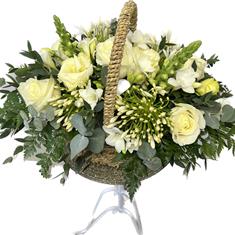 Purity Basket Arrangement
