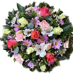 Posy pad in soft pastel colours