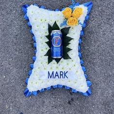 Pillow with Larger can 