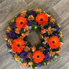 Orange &amp; Purple Wreath 2