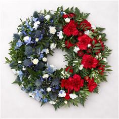 Red &amp; Blue Duo Wreath